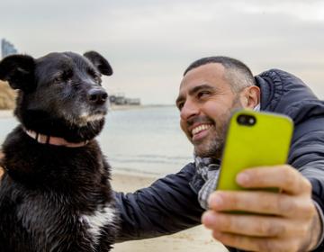 selfie chien